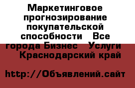 Маркетинговое прогнозирование покупательской способности - Все города Бизнес » Услуги   . Краснодарский край